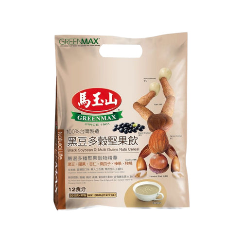 Greenmax Black Soybean & Multi Grains Nuts Cereal(30g × 12pcs)