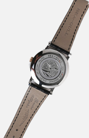 SeaGull 18k Rose Gold Mechanical Men Watch (218.377)