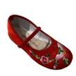 Golden Step Girl's Embroidered Shoes (Red)