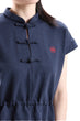 Navy Drawstring Top