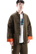 Military green Unisex Kungfu Jacket