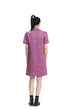 Purple Puff Sleeve Cheongsam