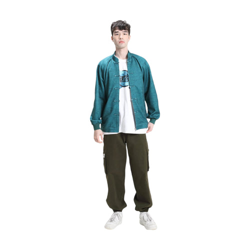 Aqua Unisex Bomber Jacket