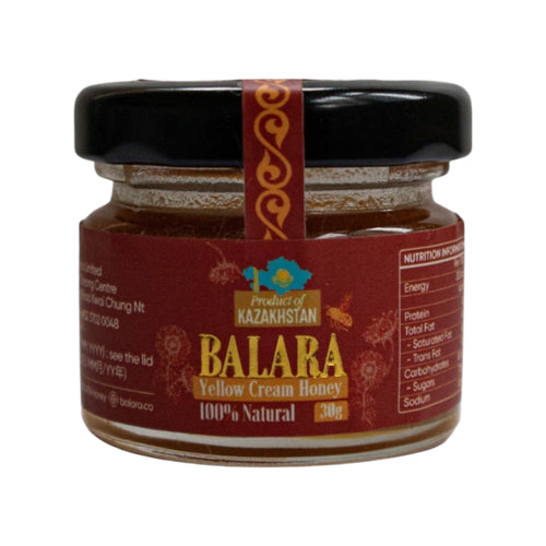 Balara Yellow Cream Honey-100_ Organic Kazakhstani Honey(30G)