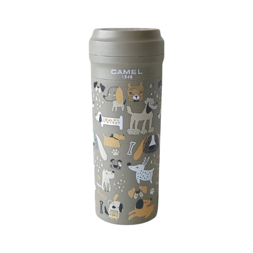 Camel 350ml Glass Bladder Vacuum Insulated Cup(Dog DG)