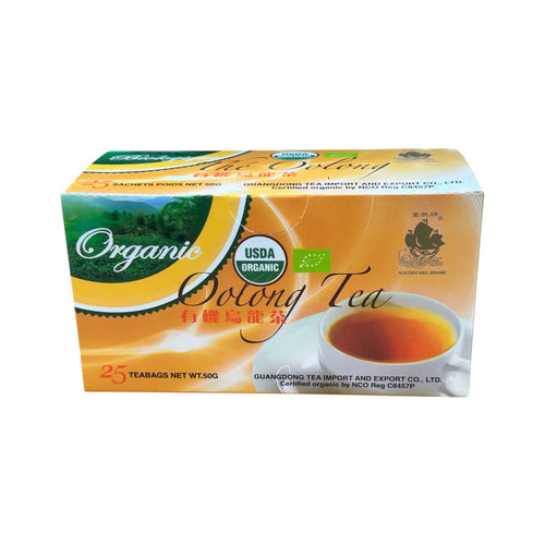Golden Sail Brand Organic Oolong Tea Bags (25 tea bags)