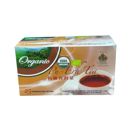 Golden Sail Brand Organic Pu Erh Tea Bag (25 tea bags)