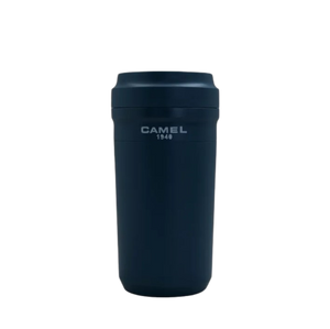 Camel Cuppa28 Glass Vacuum Mug in Plastic Case 280ml(Deep Sea Blue)