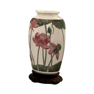 Porcelain Vase(Without Wooden Stand)