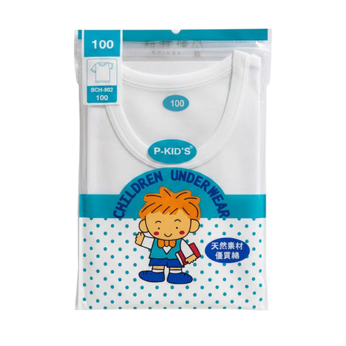 P-Kid's Boys Cotton Breathable Short Sleeve Underwear BCH-902