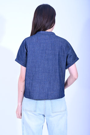 Line & Curve Ladies Demin Short Sleeves TopYL236F-10