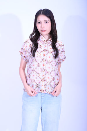 Line & Curve Ladies Ramie Short Sleeves TopS05R26-10