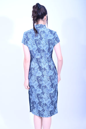 Line & Curve Ladies Denim Qi PaoYL1187-2