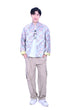 Line & Curve Men's Cotton Jersey Tang Jacket Mint green