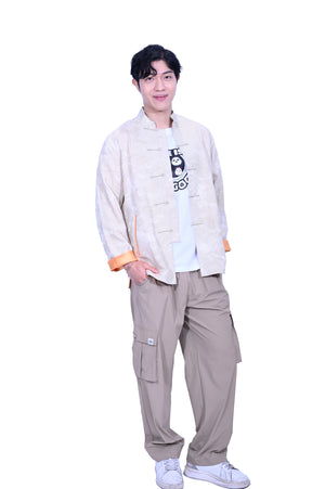 Line & Curve Men's Tang Jacket Beige