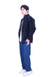 Line & Curve Men's Pure Wool Tang Jacket DARK GREY