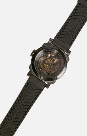 Peacock P507-1 Black Tourbillon Movement Watch