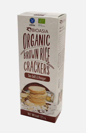 Organic Brown Rice Crackers (Sea Salt & Vinegar)