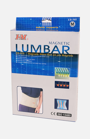 I-m Lumbar Eb-505 Magnetic Waist Belt 24 Pcs Magnets (M)