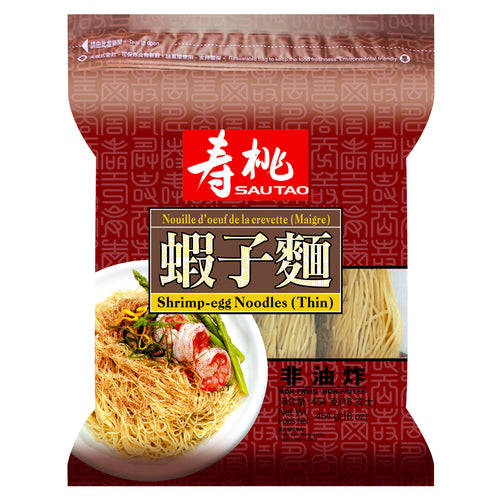 Shrimp Noodles-Fine 壽桃牌蝦子面(幼) (454G)