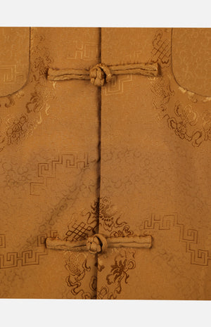 Silk Padded Jacket (Eight Treasures Pattern)-Golden