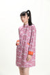 Pink Long Sleeve Loose Cheongsam